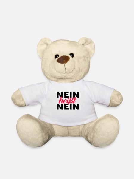 Nein heisst nein - Teddy - Weiß