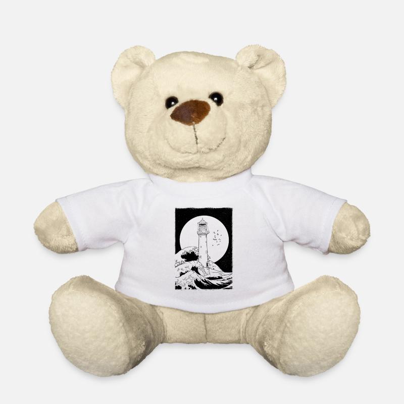 bell rock lighthouse black only shirt amazon - Teddy - Weiß