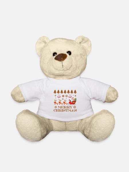 Christmas saying Funny Christmas - Teddy Bear - white