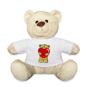 Alles Gute zum Muttertag - Teddy - Weiß - Vorne