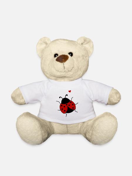 LUCKY BEETLE - Teddy Bear - white