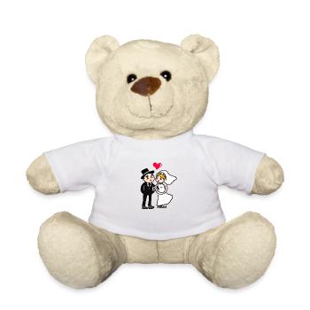 Marriage Marriage Marriage Marriage Married - Teddy Bear - white - Front