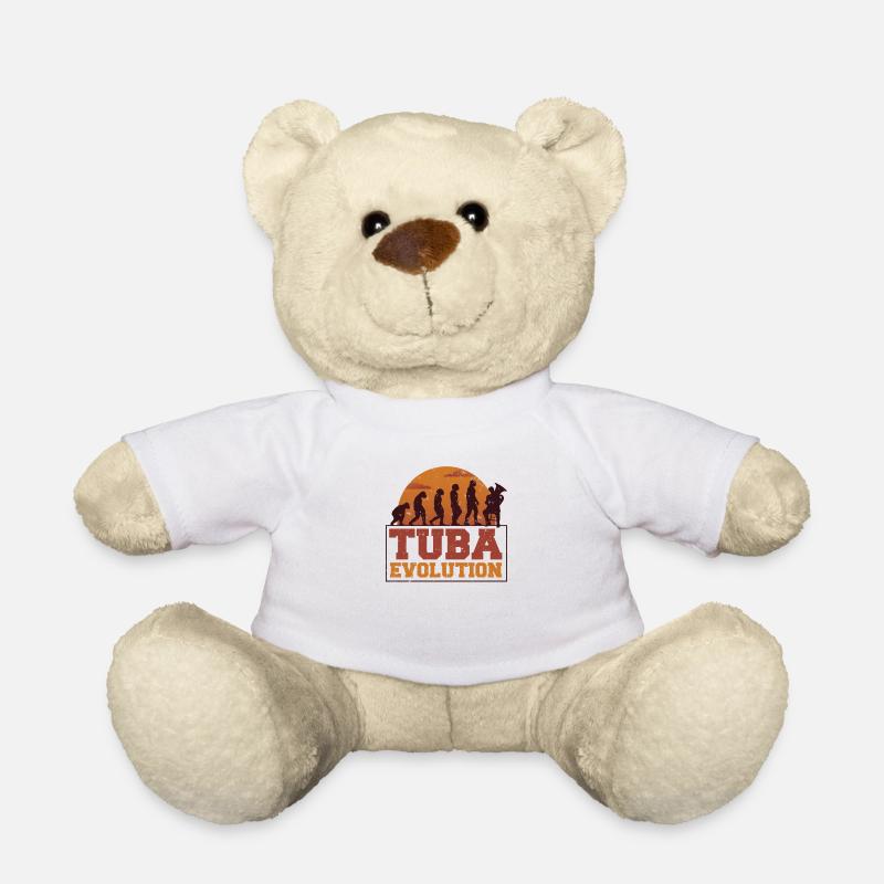 Tubisten Geschenk, Tuba Evolution, Orchester - Teddy - Weiß