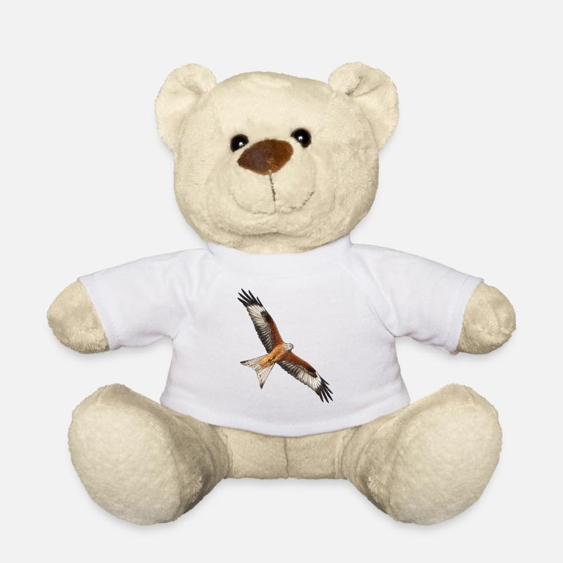 Rotmilan fliegend - Teddy - Weiß