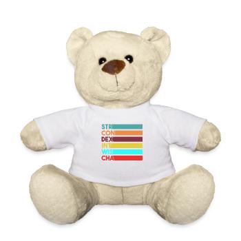 Gamer Stats Geschenk - Teddy - Weiß - Vorne