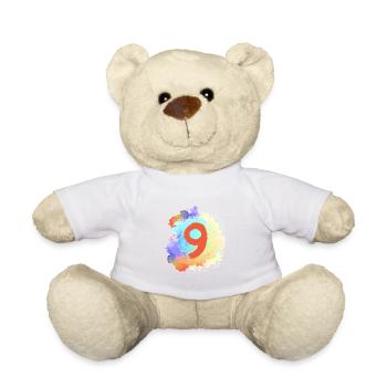 9 nombre de taches - Nounours - blanc - Devant