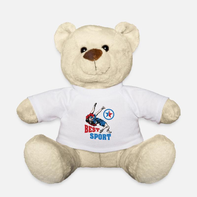 Best Sport Sambo Kampfsport Geschenk - Teddy - Weiß
