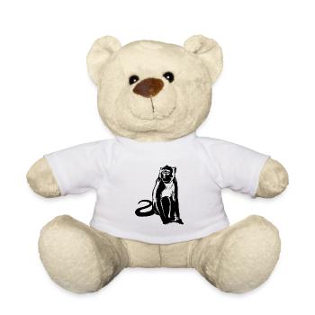 Singe Singe Animal - Nounours - blanc - Devant