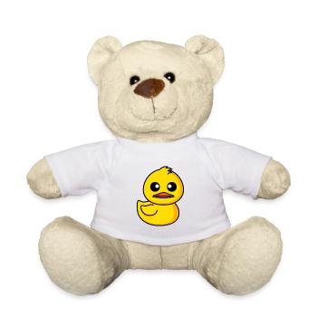 Ente Comic Tier - Teddy - Weiß - Vorne
