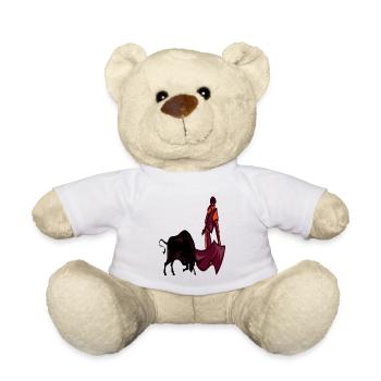 Bullfighting in Spain Bull Fighting Arena Gift - Teddy Bear - white - Front