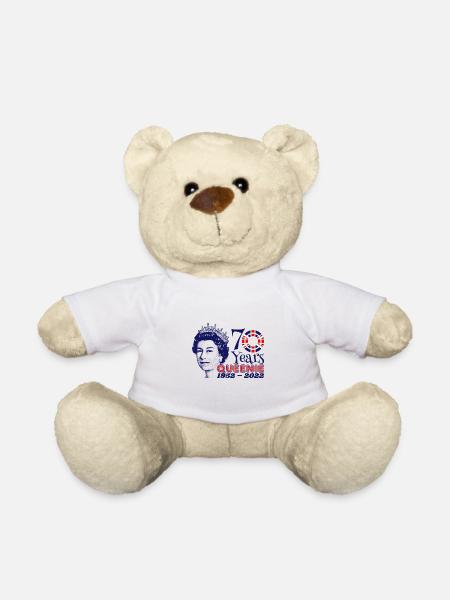 The Queens Platinum Jubilee 2022 | UK - Teddy Bear - white