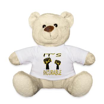 PC Spiel Gamer Game Computerfreak Joystick gift - Teddy - Weiß - Vorne