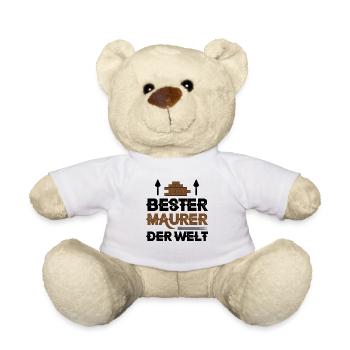 Bester Maurer der Welt - Teddy - Weiß - Vorne