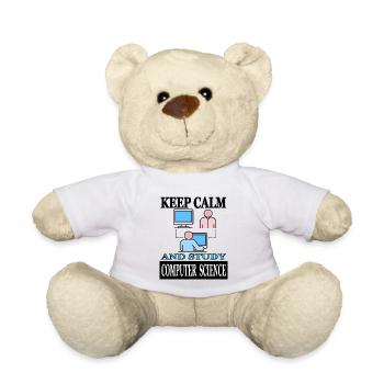 Computer Science Student Study Computational Linguistics - Teddy Bear - white - Front