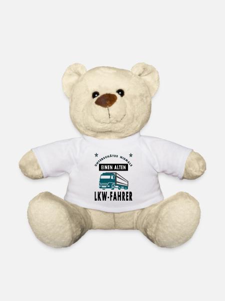 Lkw-Fahrer cooler Spruch Lkw fahren Geschenkidee - Teddy - Weiß