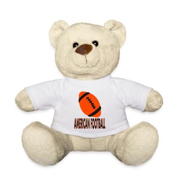 Les joueurs de football américain jouent des joueurs de football américain - Nounours - blanc - Devant