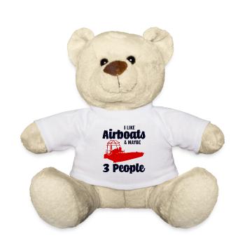 Airboat Fanboat Airboating Planeboat Bateau de marais - Nounours - blanc - Devant