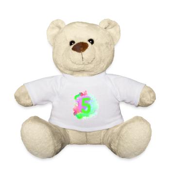 5 Number of blobs - Teddy Bear - white - Front