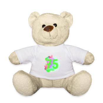 75 Number of blobs - Teddy Bear - white - Front