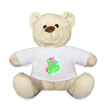 86 Number of blobs - Teddy Bear - white - Front