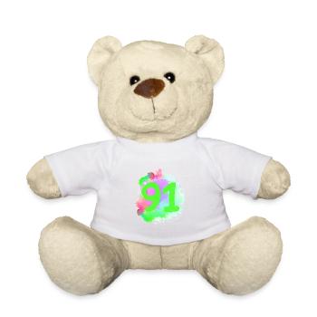 91 Number of blobs - Teddy Bear - white - Front