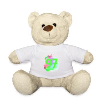 97 Number of blobs - Teddy Bear - white - Front