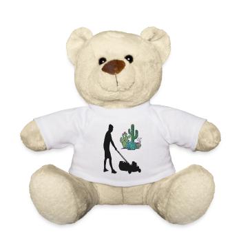 Gardener Nursery Jardinage Tondeuse à gazon Cadeau - Nounours - blanc - Devant