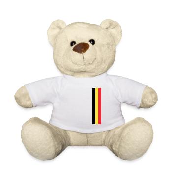 Belgian flag Belgium Flag Belgian Belgian - Teddy Bear - white - Front