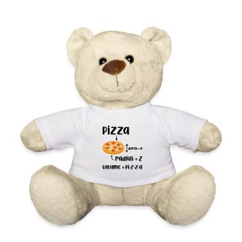 Lustiges Pizzavolumen - Teddy - Weiß - Vorne