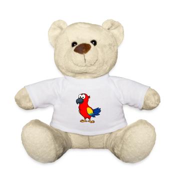 Papagai Comic Animal - Nounours - blanc - Devant