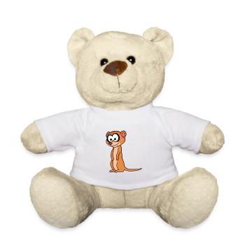 Suricate Comic Animal - Nounours - blanc - Devant