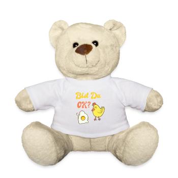 Bist du ok? Küken und Ei - Teddy - Weiß - Vorne
