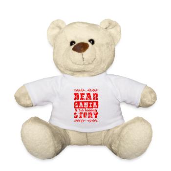 Dear Santa Weihnachten - Teddy - Weiß - Vorne