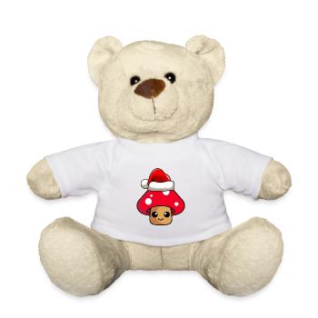 Champignon Noël Comic Noël - Nounours - blanc - Devant