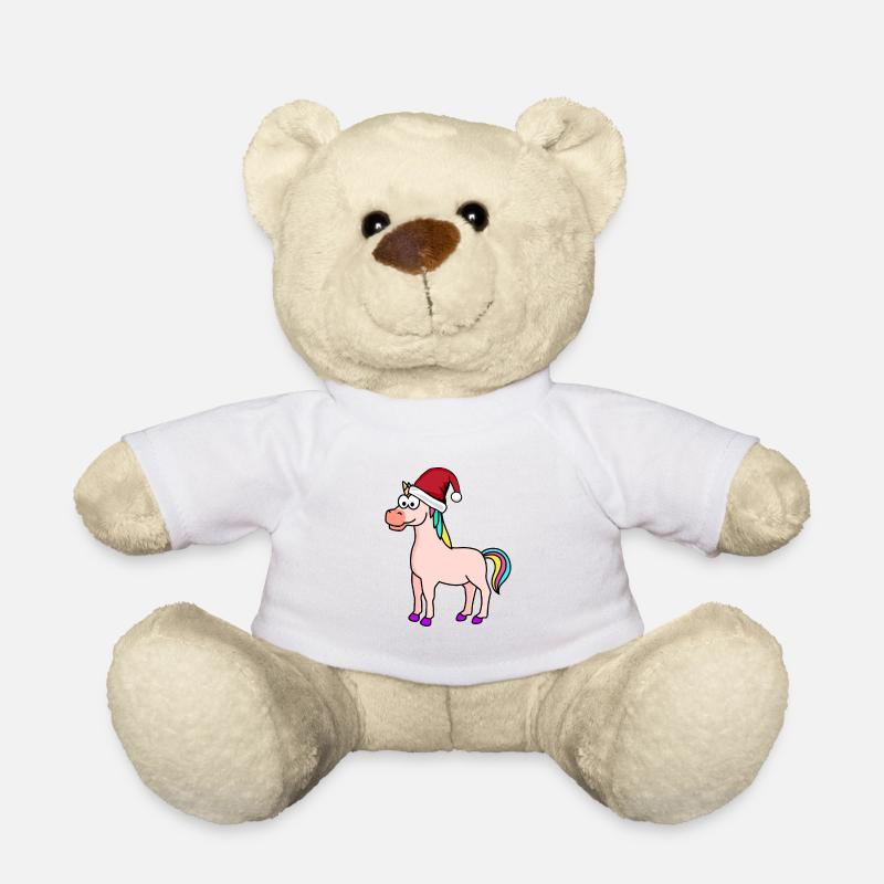 Licorne Comic Christmas - Nounours - blanc