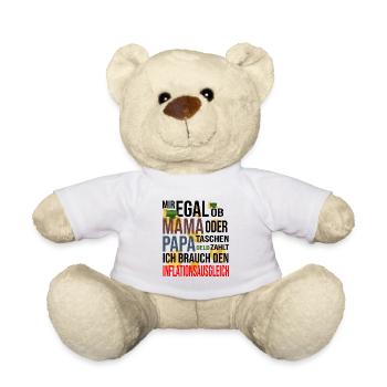 Inflationsausgleich bei Taschengeld - Teddy - Weiß - Vorne