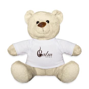 Relaxation and relaxation. Just Calm Down - Teddy Bear - white - Front