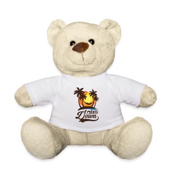 Détente et détente. Calme-toi - Nounours - blanc - Devant