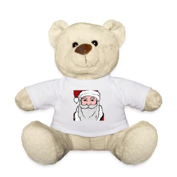 Idée cadeau Père Noël - Nounours - blanc - Devant