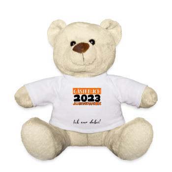 Jugendweihe 2023 Gästebuch Mädchen Jungen Fun Deko - Teddy - Weiß - Vorne