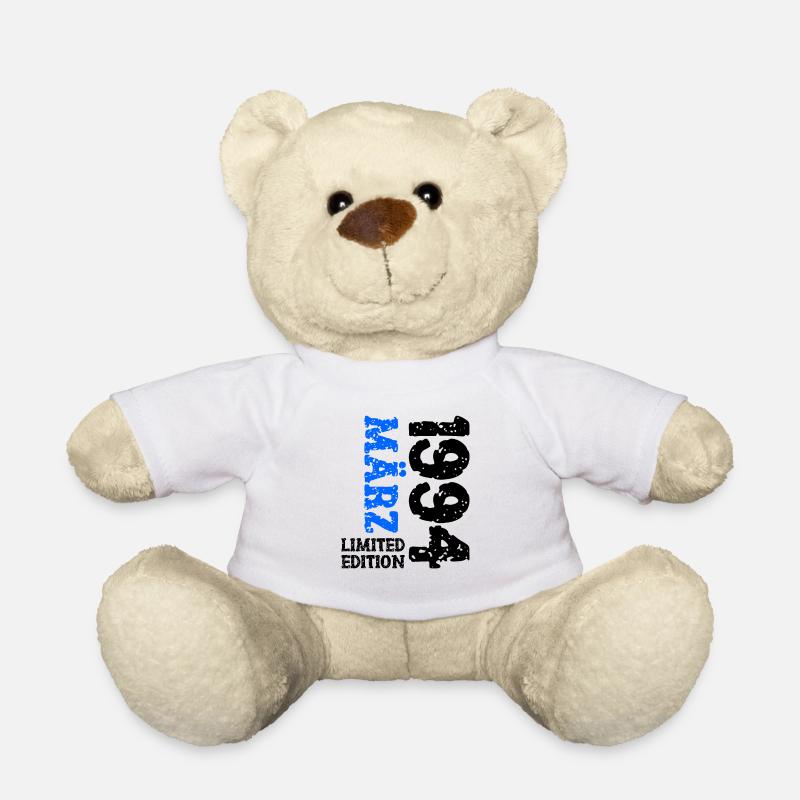 1994 März Limited Edition Geburtstag Geschenk - Teddy - Weiß