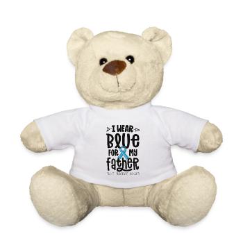 I Wear Blue For My Father Prostate Cancer - Teddy Bear - white - Front