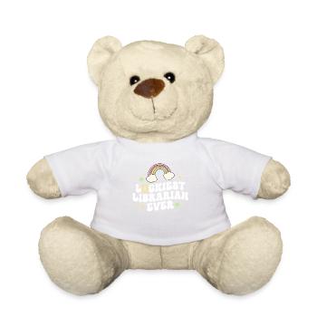 Le bibliothécaire le plus chanceux qui ait jamais lu Retro St Patricks - Nounours - blanc - Devant