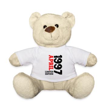 1997 avril édition limitée cadeau d’anniversaire - Nounours - blanc - Devant