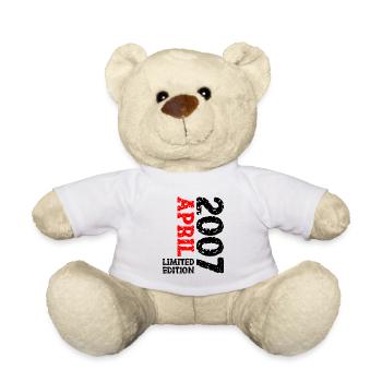 2007 Avril Édition Limitée Cadeau D’anniversaire - Nounours - blanc - Devant