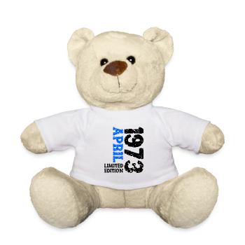 1973 avril édition limitée cadeau d’anniversaire - Nounours - blanc - Devant