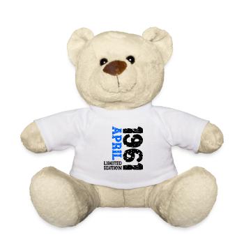 1961 avril édition limitée cadeau d’anniversaire - Nounours - blanc - Devant