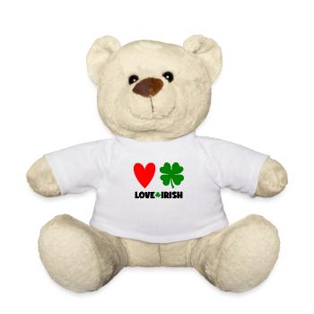 Accessoires de la Saint-Patrick Irlande Shamrock Décoration - Nounours - blanc - Devant