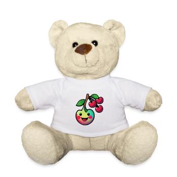 Cherry Comic - Teddy Bear - white - Front