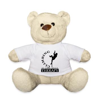 Klettern Bergsteiger Bergsport Felsen Geschenkidee - Teddy - Weiß - Vorne